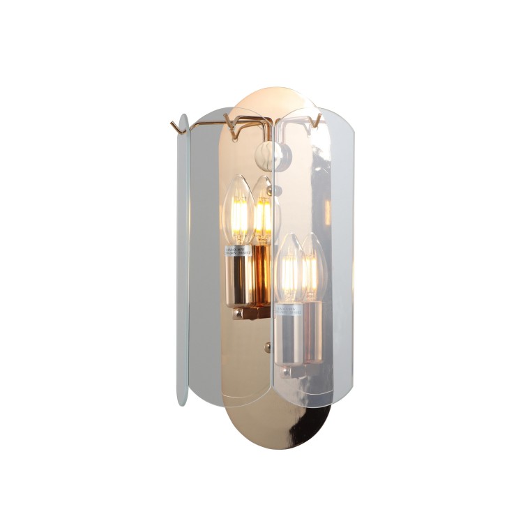 2-lys Gold Wall Scone