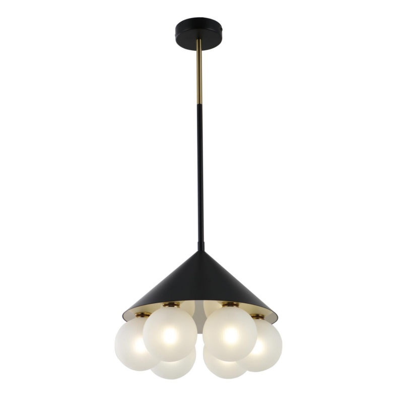 6-lys minimalistisk geometrisk pendellampe