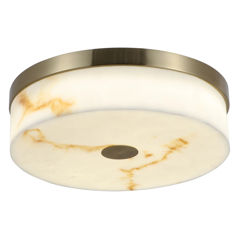 Alabaster forsænket loftslampe