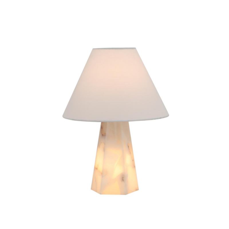 Alabast bordlampe