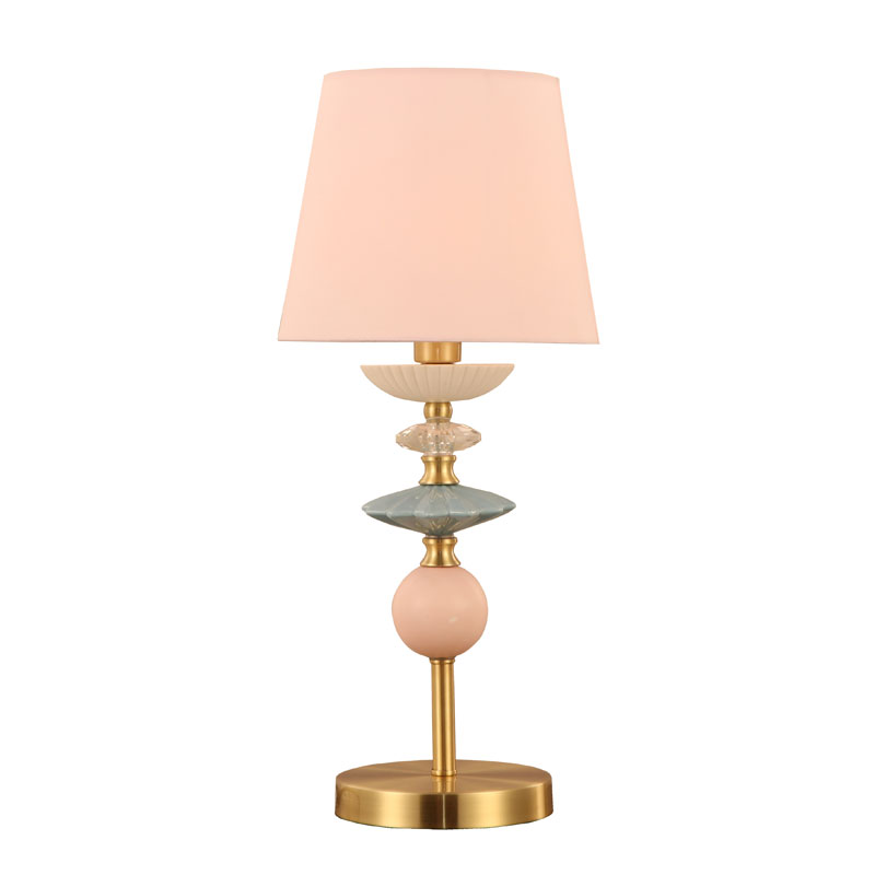 Drum Shade Keramisk Bordlampe