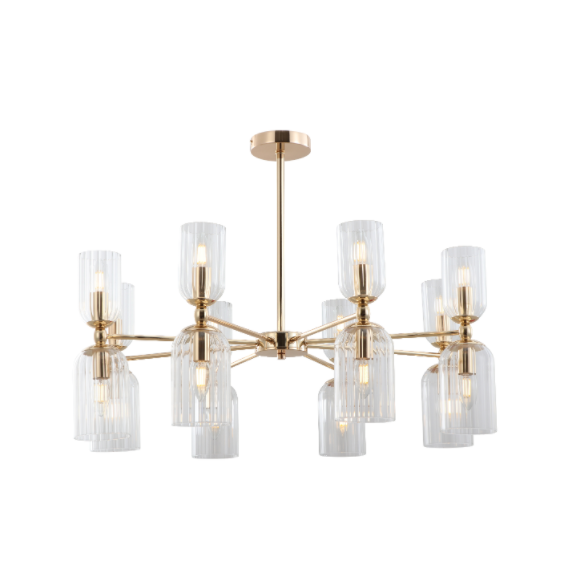 Guldglas skygge loft pendellamp