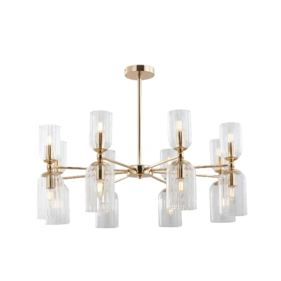 Guldglas skygge loft pendellamp