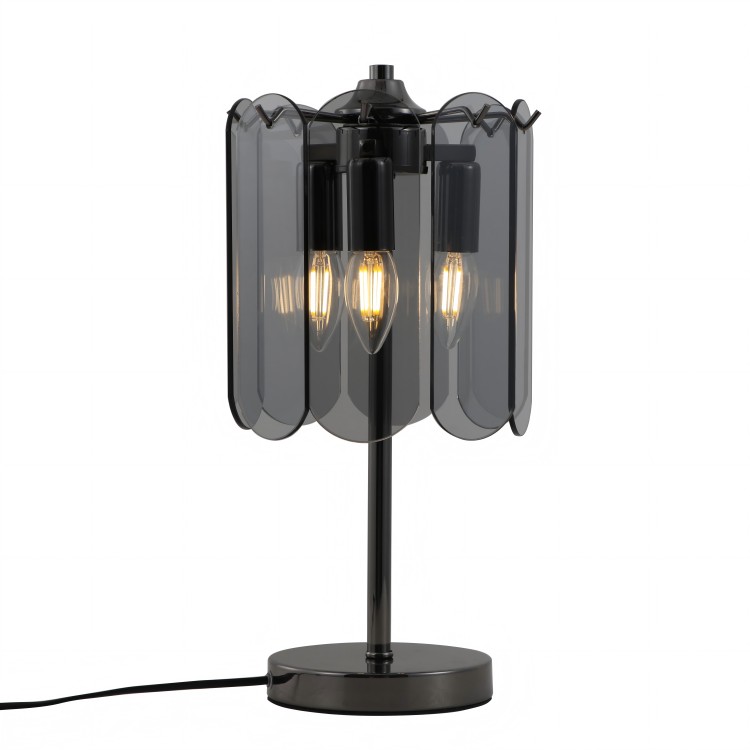 Smoky Glasses 3-lys Bordlampe Til Sengen