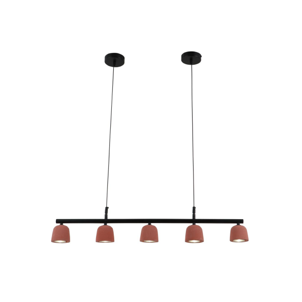 Vulcan rød minimalistisk cement vedhæng