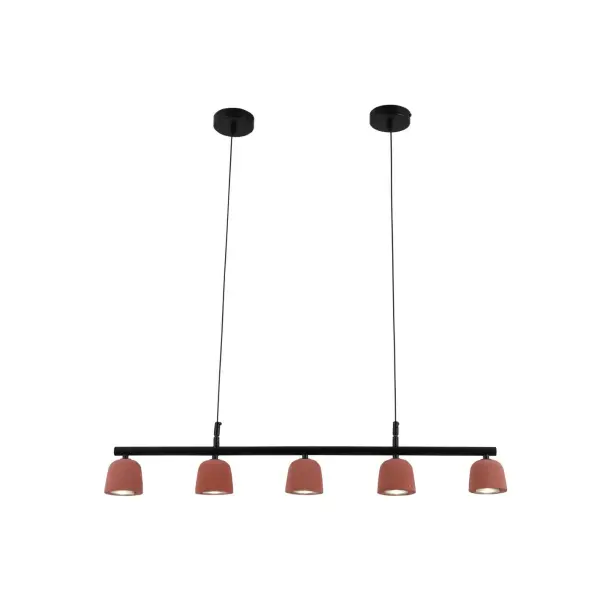 Vulcan rød minimalistisk cement vedhæng